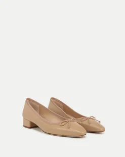 Veronica Beard Flats & Loafers|Pumps*Cecile Leather Ballet Pump in Bisque