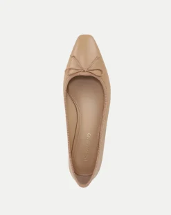 Veronica Beard Flats & Loafers|Pumps*Cecile Leather Ballet Pump in Bisque