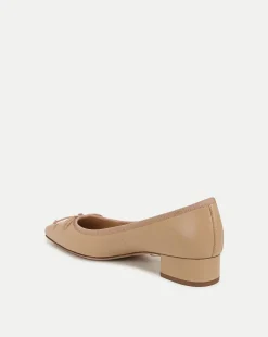 Veronica Beard Flats & Loafers|Pumps*Cecile Leather Ballet Pump in Bisque