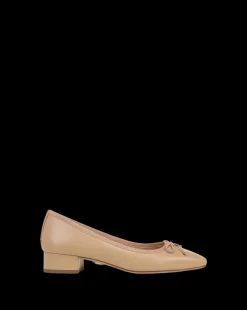 Veronica Beard Flats & Loafers|Pumps*Cecile Leather Ballet Pump in Bisque