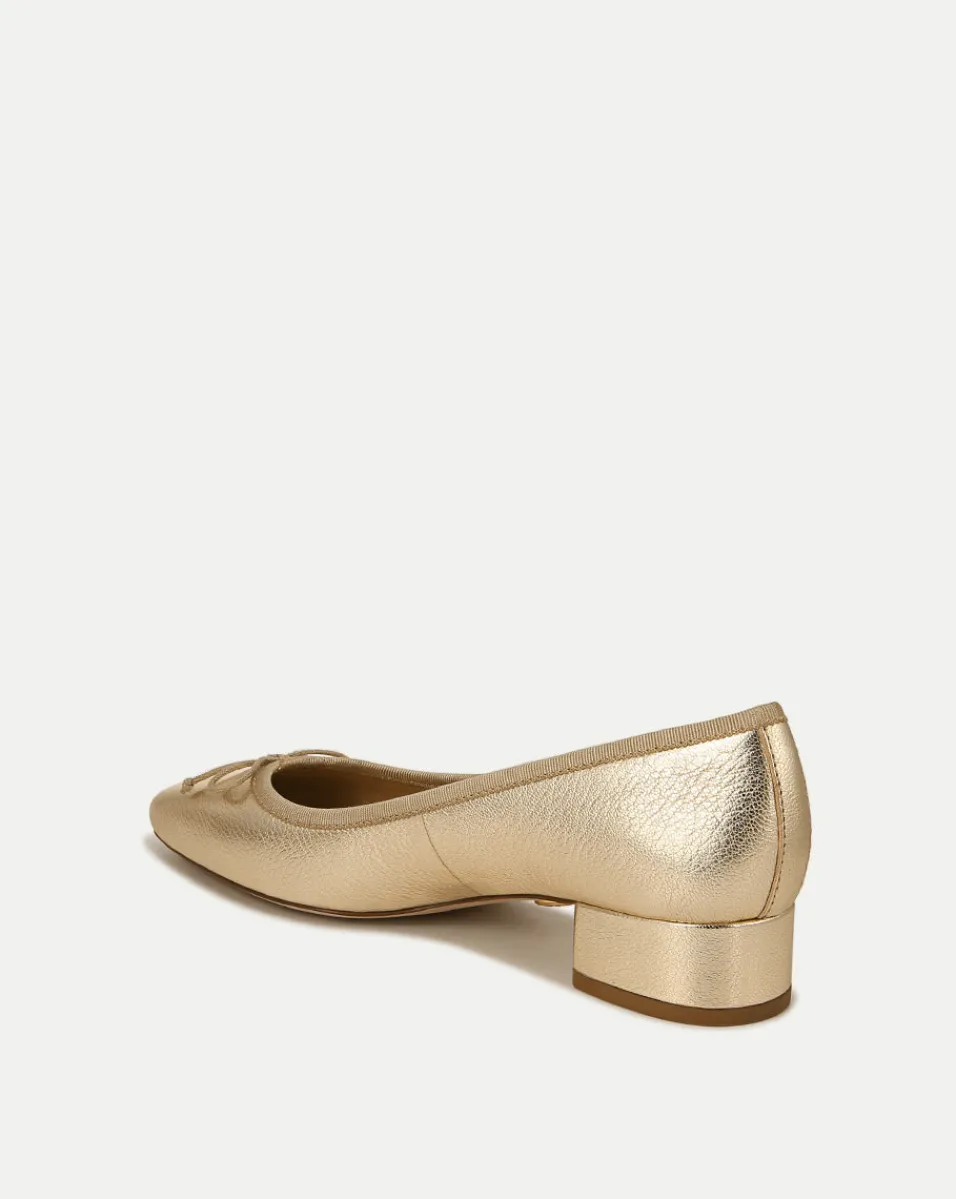 Veronica Beard Flats & Loafers|Pumps*Cecile Metallic Leather Ballet Pumps Platinum