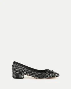 Veronica Beard Flats & Loafers|Pumps*Cecile Rhinestone Ballet Pump in Black Rhinestone BlackRhinestone