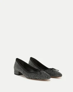 Veronica Beard Flats & Loafers|Pumps*Cecile Rhinestone Ballet Pump in Black Rhinestone BlackRhinestone