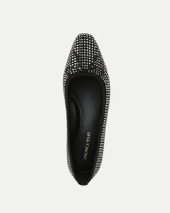 Veronica Beard Flats & Loafers|Pumps*Cecile Rhinestone Ballet Pump in Black Rhinestone BlackRhinestone