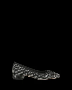 Veronica Beard Flats & Loafers|Pumps*Cecile Rhinestone Ballet Pump in Black Rhinestone BlackRhinestone