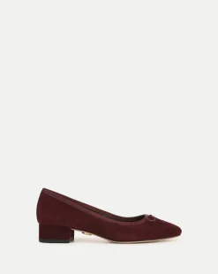Veronica Beard Flats & Loafers|Pumps*Cecile Suede Ballet Pump in Acai