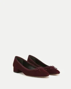 Veronica Beard Flats & Loafers|Pumps*Cecile Suede Ballet Pump in Acai