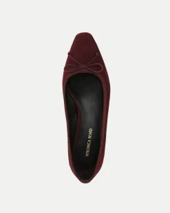 Veronica Beard Flats & Loafers|Pumps*Cecile Suede Ballet Pump in Acai