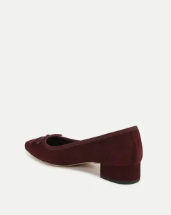 Veronica Beard Flats & Loafers|Pumps*Cecile Suede Ballet Pump in Acai