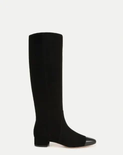 Veronica Beard Boots & Booties*Cecile Suede Knee High Boots in Black