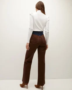 Veronica Beard Tops*Cedar Turtleneck White