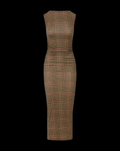 Veronica Beard Dresses|The Veronicas' Favorites*Charissa Plaid Sheath Dress in Camel Camel/Black