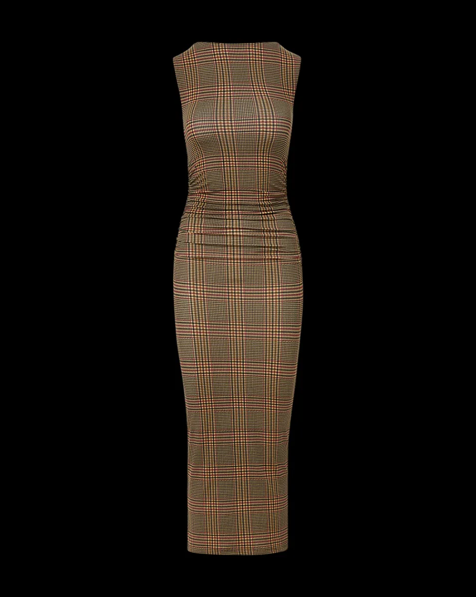 Veronica Beard Dresses|The Veronicas' Favorites*Charissa Plaid Sheath Dress in Camel Camel/Black