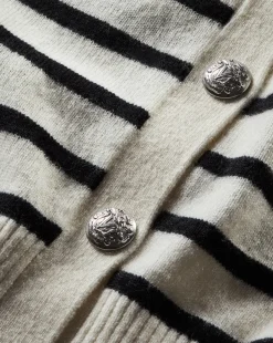 Veronica Beard Sweaters|Tops*Cheshire Cashmere Cardigan in Off-White/Black