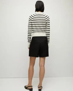 Veronica Beard Sweaters|Tops*Cheshire Cashmere Cardigan in Off-White/Black