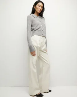 Veronica Beard Sweaters|Tops*Cheshire Cashmere Cardigan in Heather Grey HeatherGrey