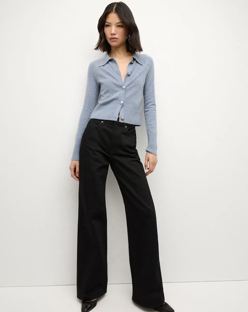 Veronica Beard Sweaters|Tops*Cheshire Cashmere Cardigan in Smoke Blue SmokeBlue