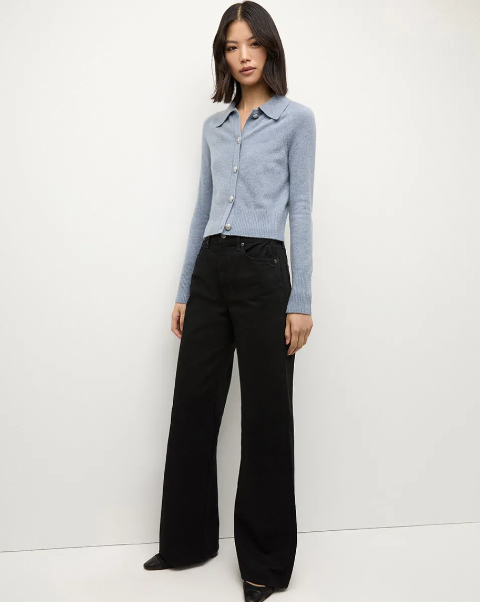Veronica Beard Sweaters|Tops*Cheshire Cashmere Cardigan in Smoke Blue SmokeBlue