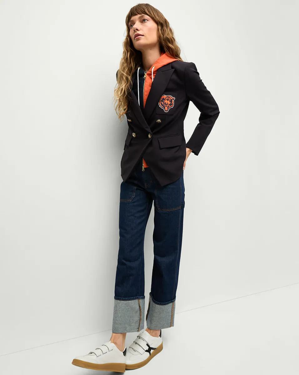 Veronica Beard Jackets & Outerwear*Chicago Bears Dickey Jacket in Navy/Gold ChicagoBears