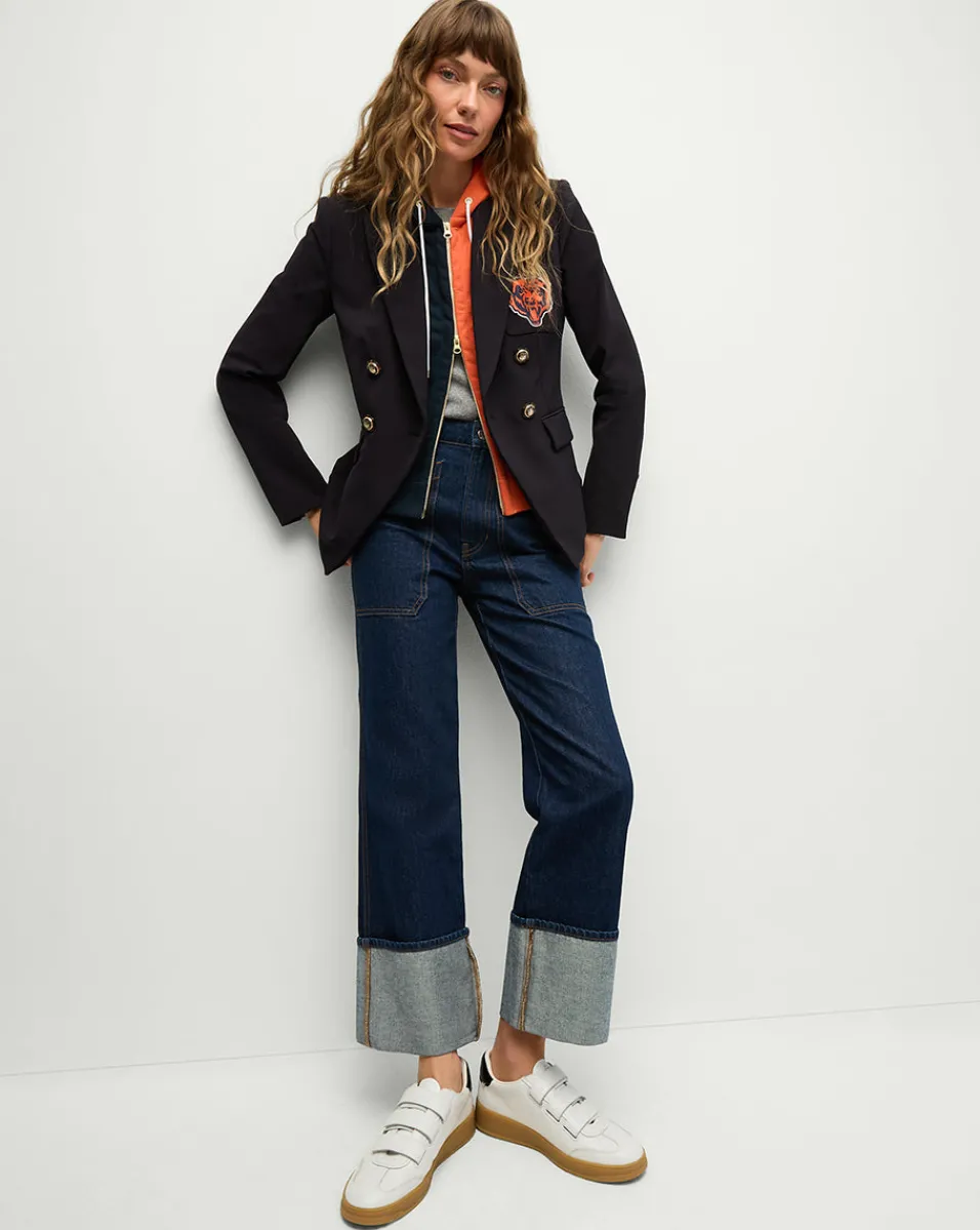 Veronica Beard Jackets & Outerwear*Chicago Bears Dickey Jacket in Navy/Gold ChicagoBears
