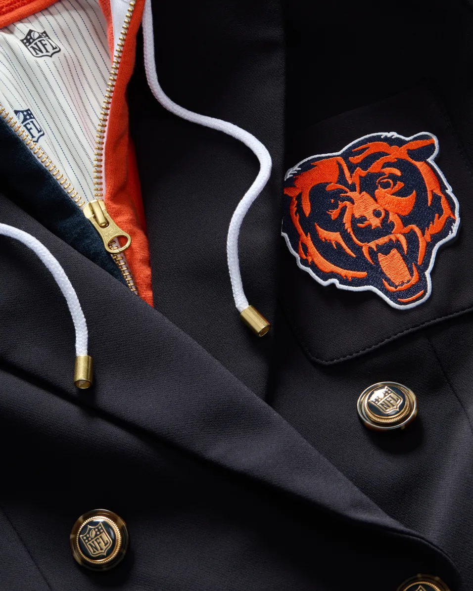 Veronica Beard Jackets & Outerwear*Chicago Bears Dickey Jacket in Navy/Gold ChicagoBears
