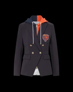 Veronica Beard Jackets & Outerwear*Chicago Bears Dickey Jacket in Navy/Gold ChicagoBears