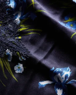 Veronica Beard Tops*Ciarlo Stretch-Silk Top in Navy Multi NavyMulti