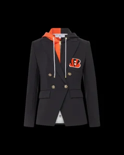 Veronica Beard Jackets & Outerwear*Cincinnati Bengals Dickey Jacket in Black/Gold CincinnatiBengals