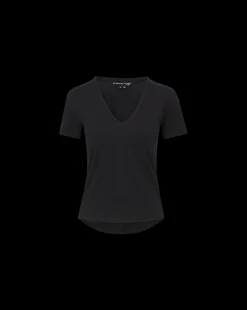 Veronica Beard Tops|Extended Sizes*Cindy V-Neck Tee Black