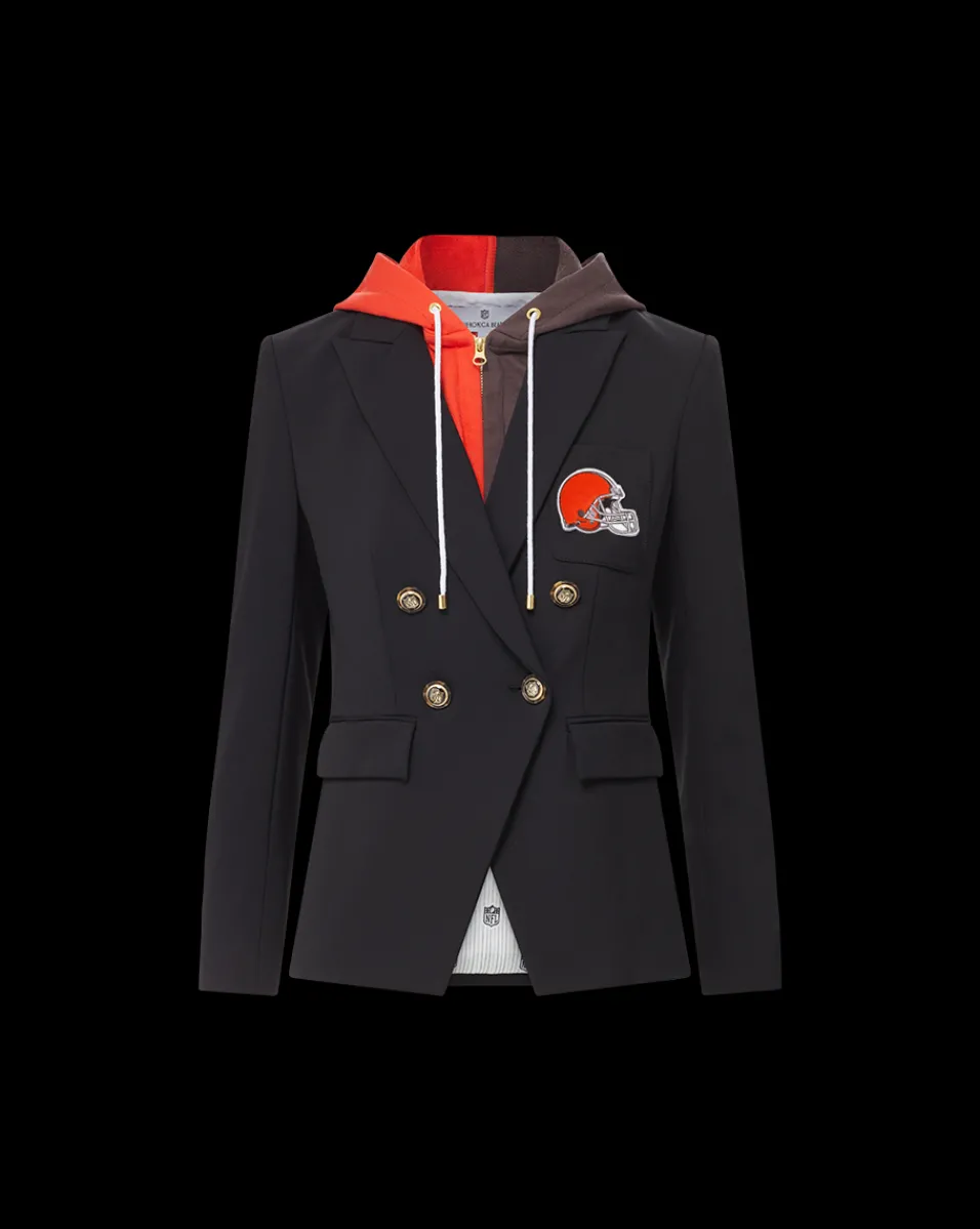 Veronica Beard Jackets & Outerwear*Cleveland Browns Dickey Jacket in Black/Gold ClevelandBrowns