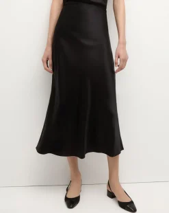 Veronica Beard Skirts & Shorts|The Veronicas' Favorites*Clover Stretch Silk Midi Skirt in Black