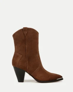 Veronica Beard Boots & Booties*Cody Suede Western Bootie in Cedar