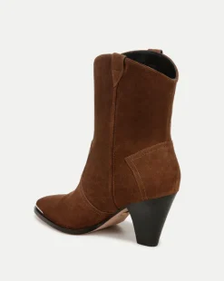 Veronica Beard Boots & Booties*Cody Suede Western Bootie in Cedar