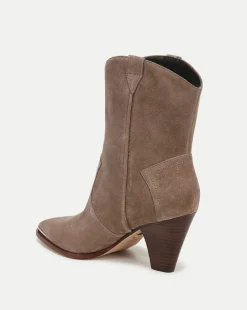 Veronica Beard Boots & Booties*Cody Suede Western Bootie in Taupe