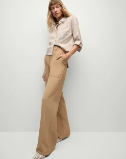 Veronica Beard Pants|Matching Sets*Cole Wide-Leg Pant in Khaki