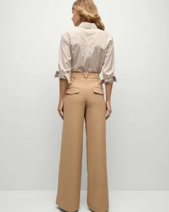 Veronica Beard Pants|Matching Sets*Cole Wide-Leg Pant in Khaki