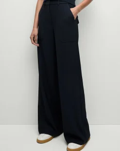 Veronica Beard Pants|Matching Sets*Cole Wide-Leg Pant in Navy