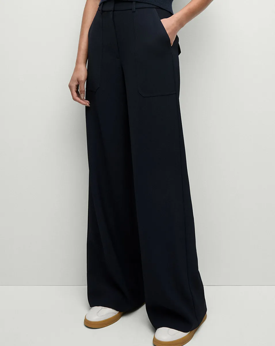 Veronica Beard Pants|Matching Sets*Cole Wide-Leg Pant in Navy