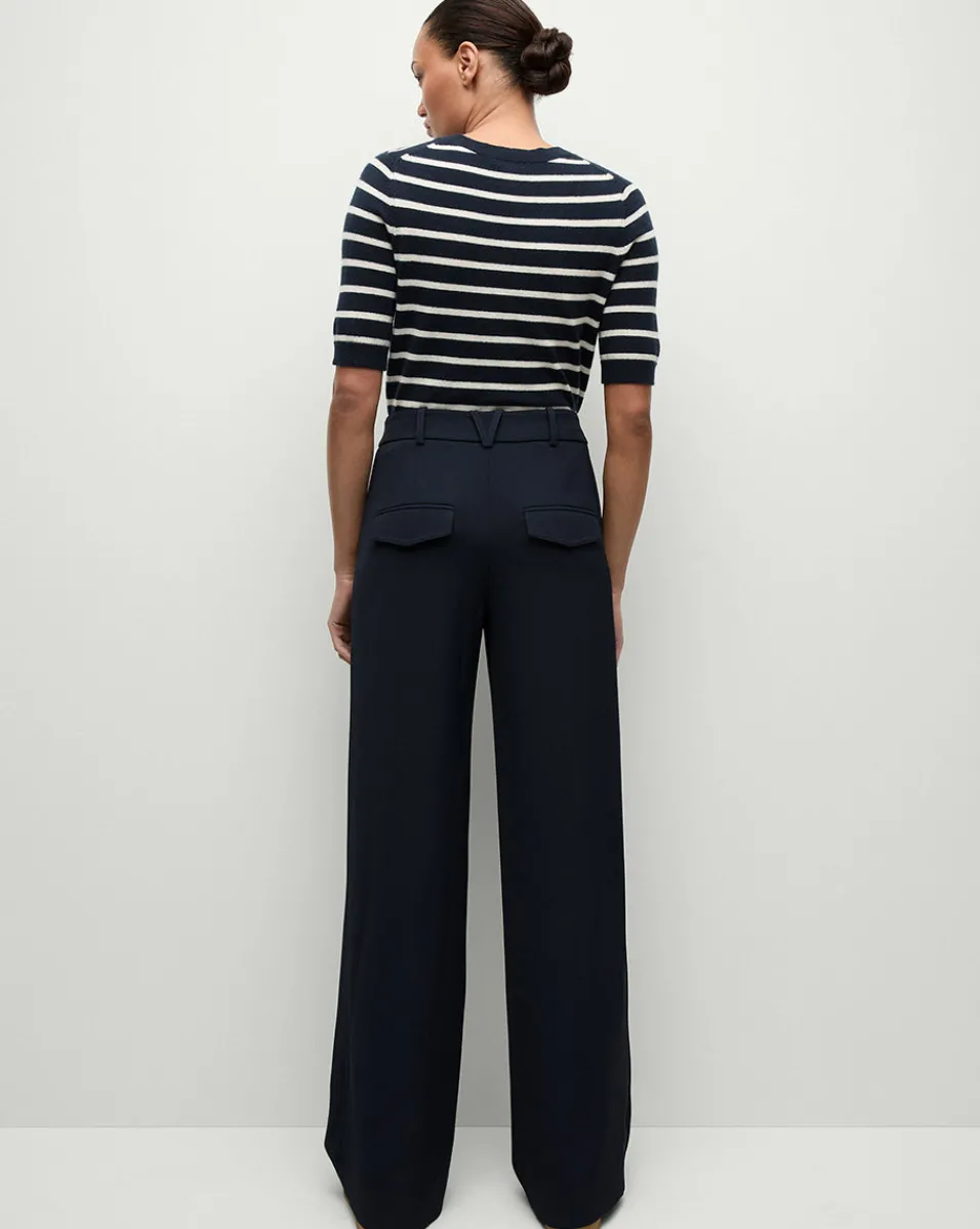 Veronica Beard Pants|Matching Sets*Cole Wide-Leg Pant in Navy