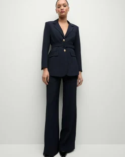 Veronica Beard Pants|Matching Sets*Cole Wide-Leg Pant in Navy