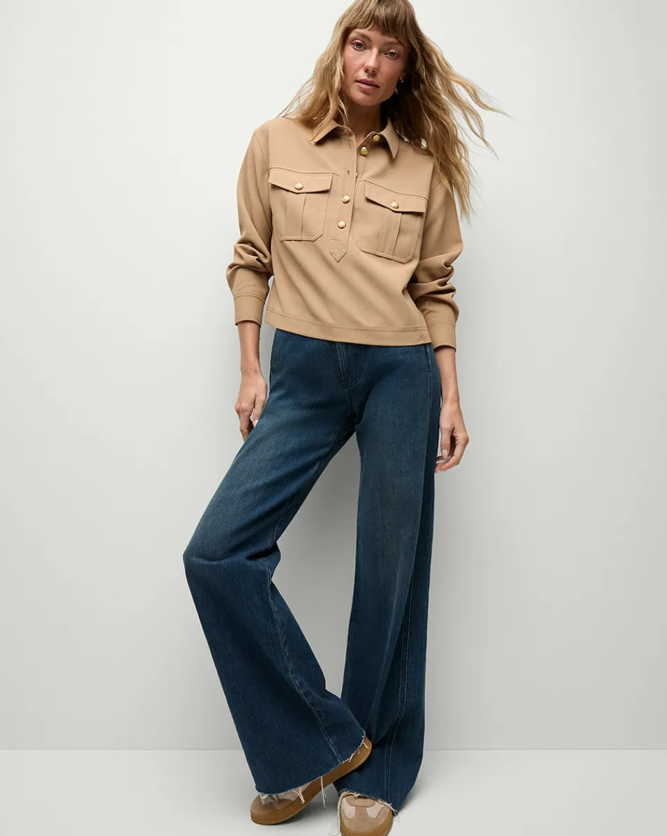 Veronica Beard Tops|Matching Sets*Colvin Top in Khaki