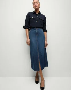Veronica Beard Tops|Matching Sets*Colvin Top in Navy