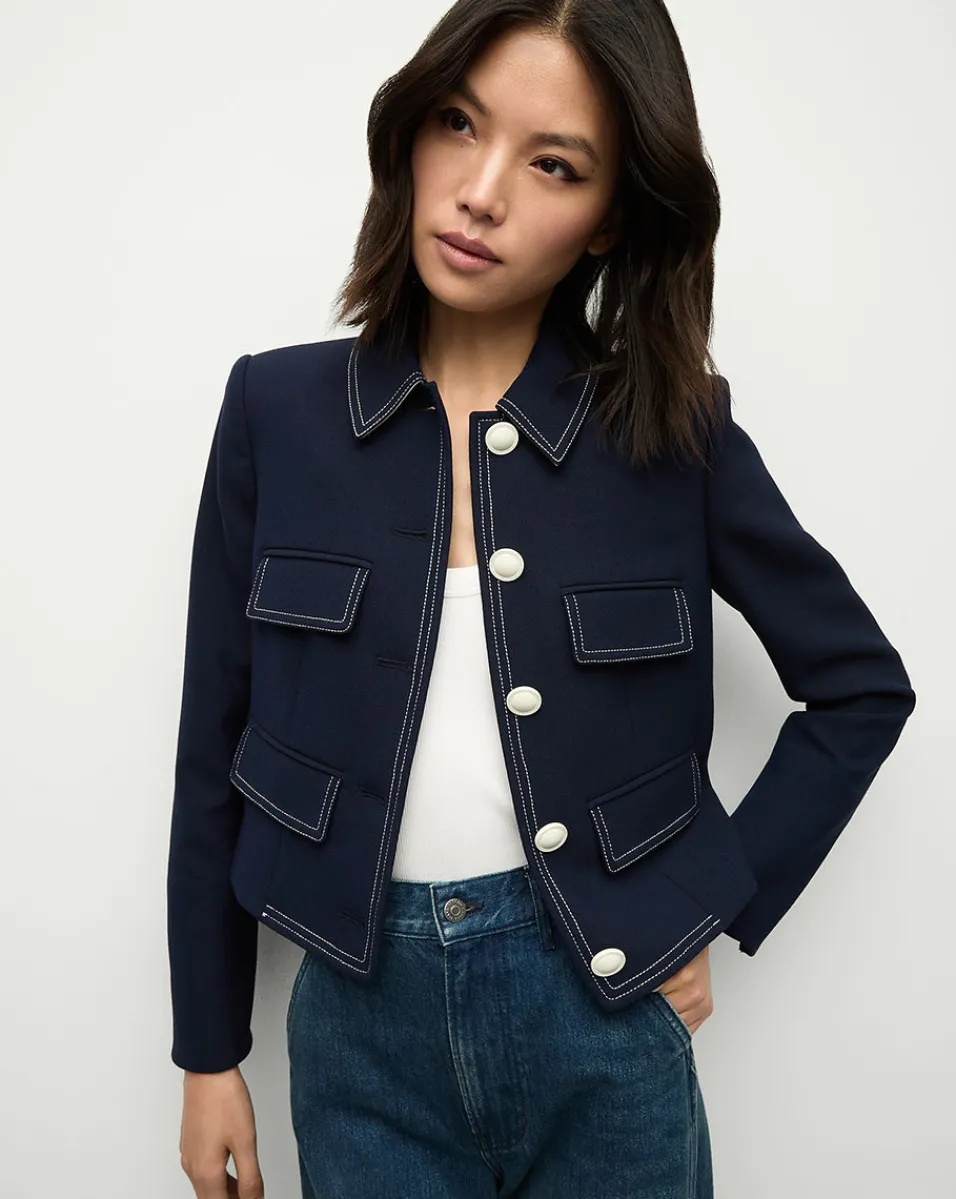Veronica Beard Jackets & Outerwear|Matching Sets*Constantine Jacket in Navy