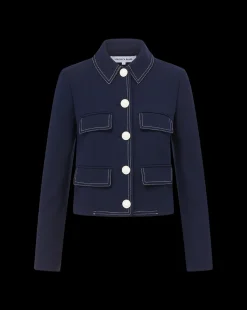 Veronica Beard Jackets & Outerwear|Matching Sets*Constantine Jacket in Navy