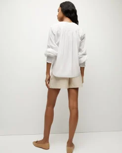 Veronica Beard Tops*Constanza Button-Down Top in White