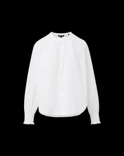 Veronica Beard Tops*Constanza Button-Down Top in White