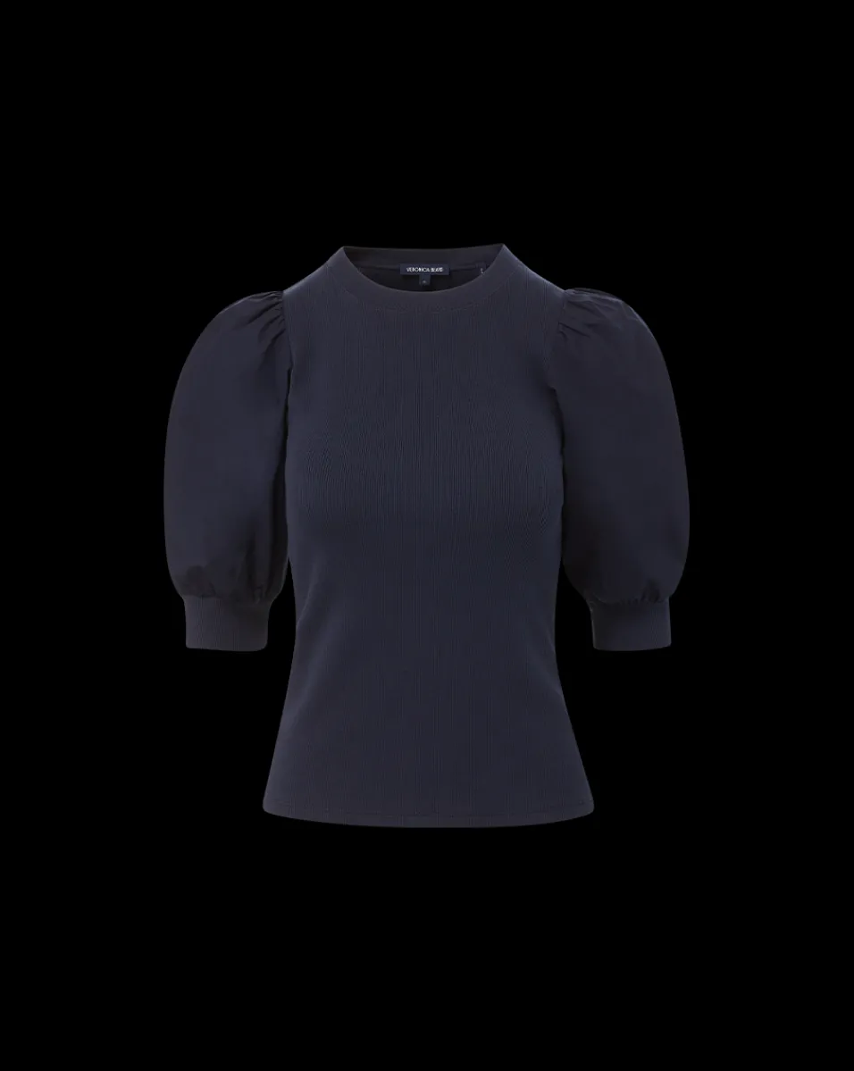 Veronica Beard Tops*Coralee Crewneck Top in Navy