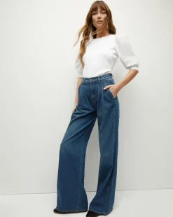 Veronica Beard Tops*Coralee Crewneck Top in White