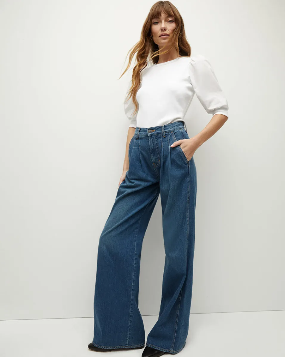 Veronica Beard Tops*Coralee Crewneck Top in White