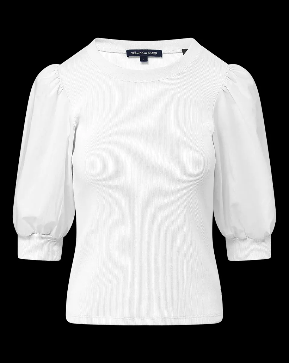 Veronica Beard Tops*Coralee Crewneck Top in White